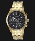 Citizen AN8062-51E Men Chronograph Black Dial Gold-tone Stainless Steel Watch-0