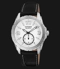 Citizen AO3010-05A White Dial Black Leather Strap Watch-0