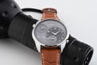 Citizen Classic AO3030-16H Dual Time Men Grey Dial Brown Leather Strap-10
