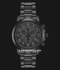 Citizen Eco-Drive AT0205-52E Chronograph Men Military Black Dial Black Stainless Steel Strap-0