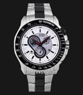 Citizen Promaster AT0710-50A Eco-Drive Chronograph White Dial Dual Tone Stainless Steel Strap-0
