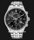Citizen Eco-Drive AT2140-55E Chronograph Black Dial Stainless Steel Strap-0