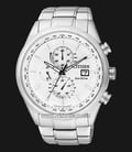 Citizen AT8015-54A Eco-Drive Chronograph White Dial Stainless Steel Strap-0