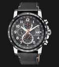 Citizen AT8124-08H Eco-Drive Radio Controlled Chronograph Men Black Dial Black Leather Strap-0