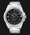 Citizen Eco-Drive AW0030-55EB Men Black Dial Stainless Steel Strap-0