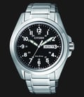 Citizen AW0050-58E Men Eco-Drive Black Dial Stainless Steel Day-Date Watch-0