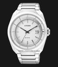 Citizen AW1010-57B Eco-Drive Men White Dial Stainless Steel Strap-0