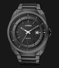 Citizen AW1015-53E Men Eco-Drive Black Dial Black Stainless Steel Watch-0