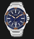 Citizen Eco-Drive AW1191-51L Men Blue Dial Stainless Steel Strap-0