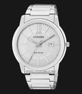 Citizen Eco-Drive AW1210-58A Men Silver Dial Stainless Steel Strap-0