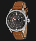 Citizen Eco-Drive AW1360-12H Grey Dial Brown Leather Strap-0