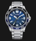 Citizen Eco-Drive AW1525-81L Blue Pattern Dial Stainless Steel Strap-0