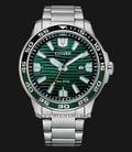 Citizen Eco-Drive AW1526-89X Green Pattern Dial Stainless Steel Strap-0