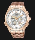 Citizen BL9003-85A Eco-Drive Men White Dial Rose Gold Stainless Steel Strap-0