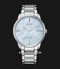 Citizen Eco-Drive BM7520-88D Men Light Blue Mother Of Pearl Dial Stainless Steel Strap-0