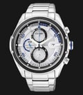 Citizen Eco-Drive CA0120-51A Chronograph White Dial Stainless Steel Strap-0