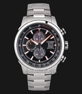 Citizen Eco-Drive CA0574-54E Chronograph Black Dial Stainless Steel Strap-0