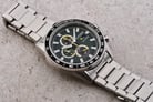Citizen Chronograph CA0780-87X Eco-Drive Green Dial Stainless Steel Strap-6