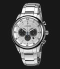 Citizen Eco-Drive CA4034-50A Chronograph White Dial Stainless Steel Strap-0