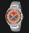 Citizen Eco-Drive CA4234-51X Cronograph Orange Dial Stainless Steel Strap-0