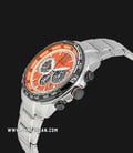 Citizen Eco-Drive CA4234-51X Cronograph Orange Dial Stainless Steel Strap-1