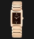 Citizen Eco-Drive EG2976-57W Ladies Black Dial Rose Gold Tone Stainless Steel Strap-0