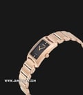 Citizen Eco-Drive EG2976-57W Ladies Black Dial Rose Gold Tone Stainless Steel Strap-1