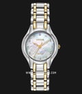 Citizen Eco-Drive EM0284-51D Mother of Pearl Dial Dual Tone Stainless Steel Strap-0