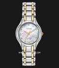 Citizen EM0284-51N Eco-Drive Mother of Pearl Dial Dual Tone Stainless Steel Strap-0