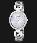 Citizen EM0420-89D Women Eco-Drive Elegant Sunray Mother of Pearl Dial Stainless Steel-0