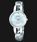 Citizen EM0430-85N Women Eco-Drive Elegant Sunray Mother of Pearl Dial Stainless Steel-0