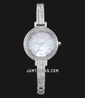 Citizen Eco Drive EM0860-51D Silhouette Crystal Ladies Mother Of Pearl Dial Stainless Steel Strap-0