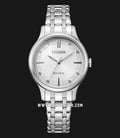 Citizen Eco Drive EM0890-85A White Dial Stainless Steel Strap-0