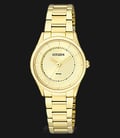 Citizen ER0209-54P Ladies Champagne Dial Gold Stainless Steel-0