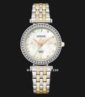 Citizen Classic ER0214-54D Mother of Pearl Dial Dual Tone Stainless Steel Strap-0