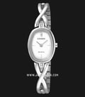 Citizen Eco-Drive EX1410-88A Lady White Dial Stainless Steel Strap-0