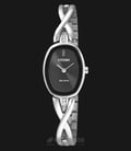 Citizen Eco-Drive EX1410-88E Ladies Black Dial Stainless Steel Strap-0