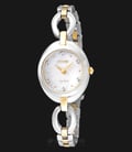 Citizen EX1434-55D Eco-Drive Ladies White Mother of Pearl Dial Dual Tone Stainless Steel Strap-0