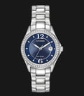 Citizen Eco-Drive FE1140-86L Ladies Silhouette Crystal Blue Dial Stainless Steel Strap-0