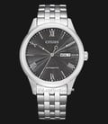 Citizen Mechanical NH7501-85H Automatic Men Grey Dial Stainless Steel Strap-0