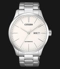 Citizen Mechanical NH8350-83A Automatic White Dial Stainless Steel Strap-0