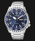 Citizen NH8389-88L Mechanical Automatic Men Blue Dial Stainless Steel Strap-0