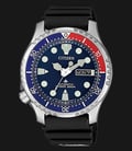 Citizen Promaster NY0086-16L Marine Fugu Automatic Divers 200M Blue Dial Black Rubber Strap-0