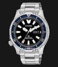 Citizen Promaster NY0098-84E Divers 200M Black Dial Stainless Steel Strap-0