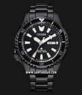 Citizen Promaster NY0135-80E Fugu Automatic Black Dial Black Stainless Steel Strap-0