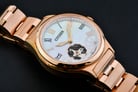 Citizen Mechanical PC1007-81D Open Heart Mother of Pearl Dial Rose Gold Stainless Steel Strap-5
