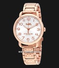 Coach 14502497 Delancey Ladies Silver Dial Rose Gold Stainless Steel Strap-0