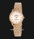 Coach 14502783 Delancey Ladies Silver Dial Rose Gold Stainless Steel Strap-0