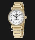 Coach 14502855 Madison Ladies White Dial Gold Stainless Steel Strap-0