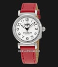 Coach 14502861 Madison Ladies White Dial Red Leather Strap-0